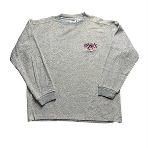 Vintage 90s Denver Broncos Fleece Grey Medium